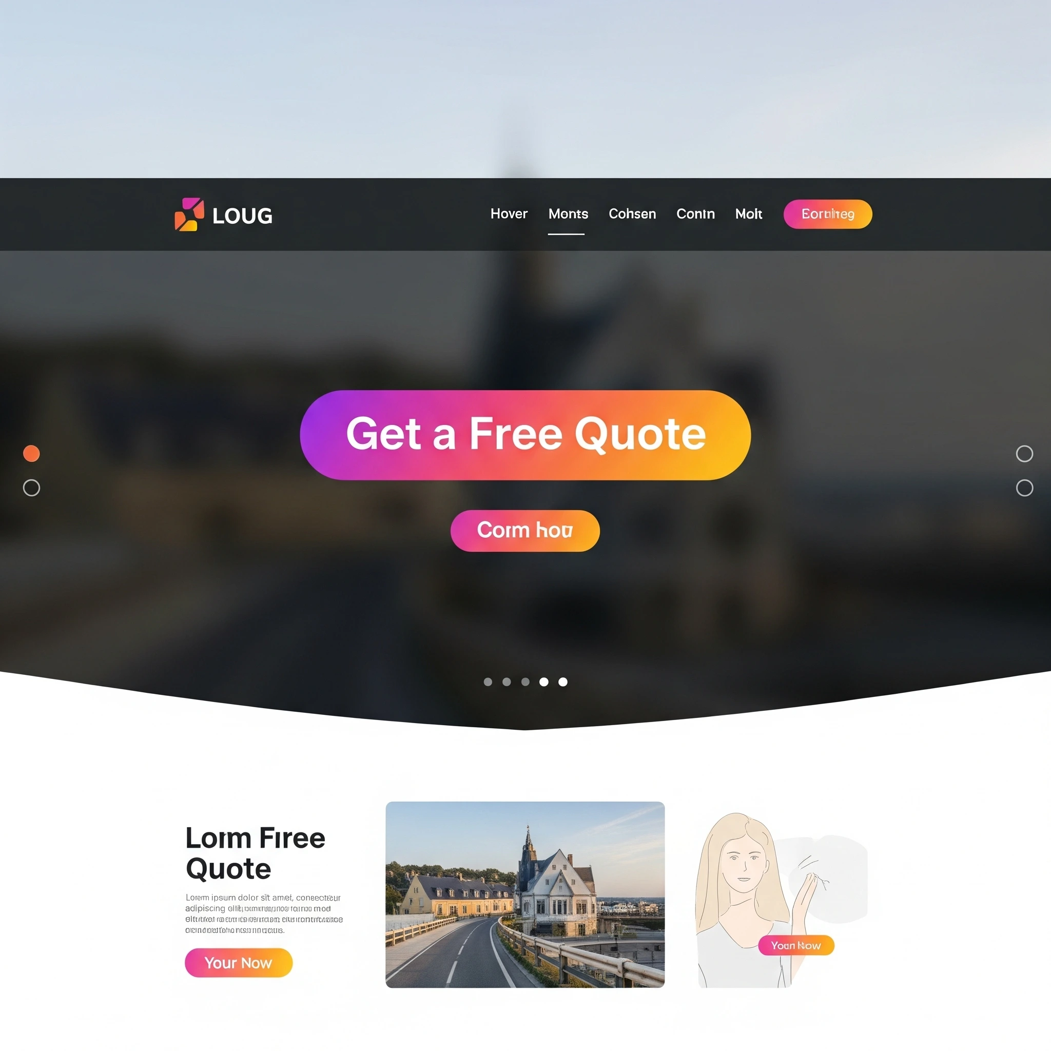 call to action website features